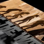 Wallity Evrim Accesorio Decorativo de Pared Negro y Nogal